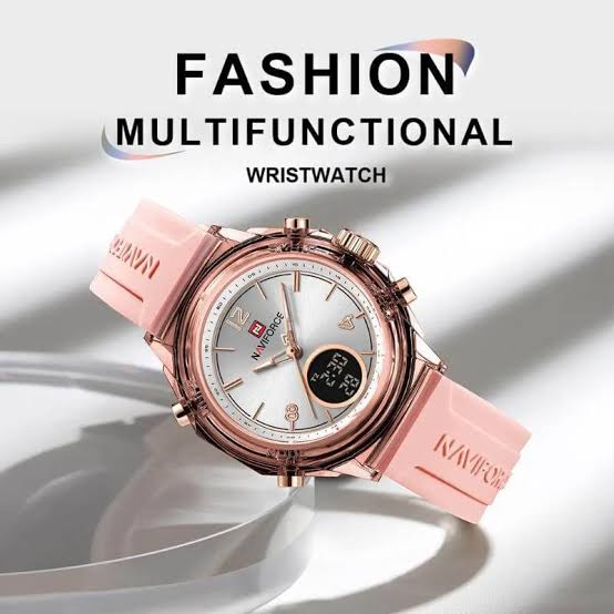 The Naviforce NF7109 Unisex Sport Watch (Pastel Pink)