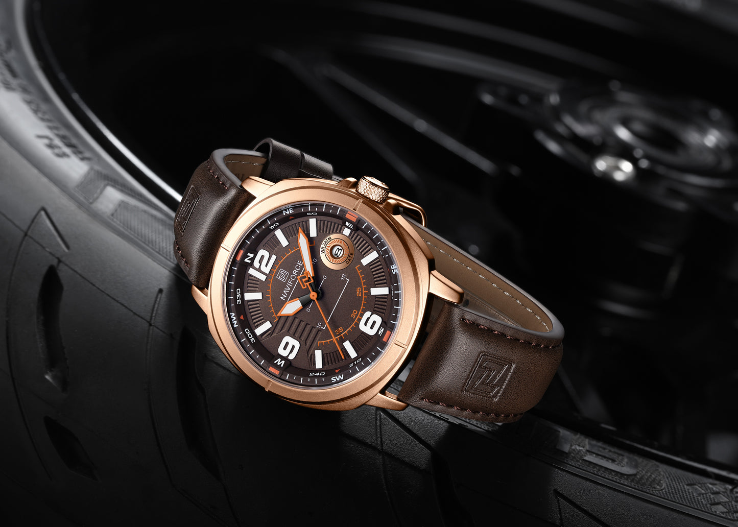 The Naviforce NF8078 Men's Watch (Earth Tone Edition)