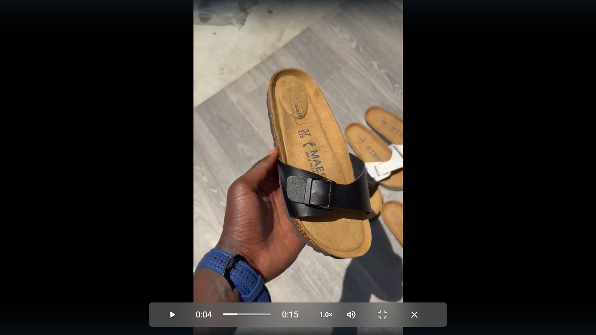 Ladies Madrid plain sandals