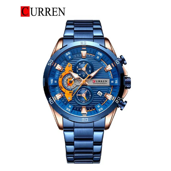 CURREN 8402 Men's Chronograph Stainless Steel Watch