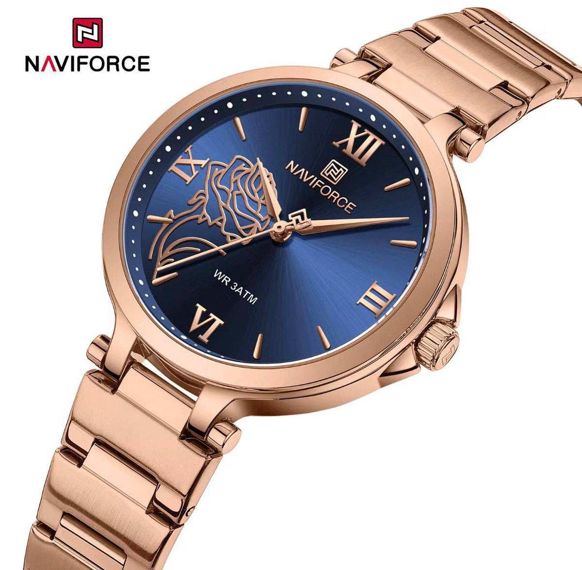 NAVIFORCE NF5060  Women Luxury floral Wrist watch