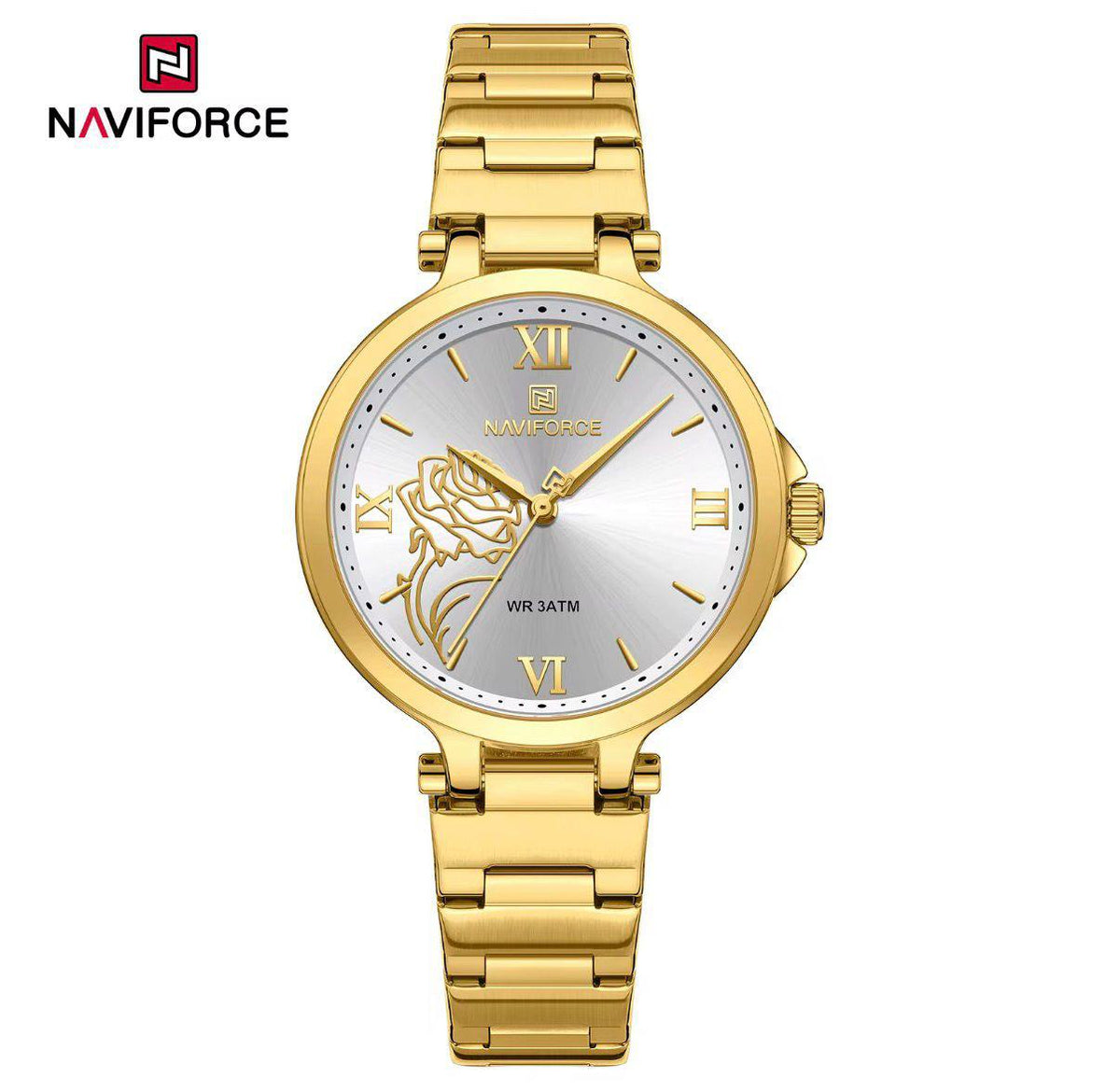 NAVIFORCE NF5060  Women Luxury floral Wrist watch