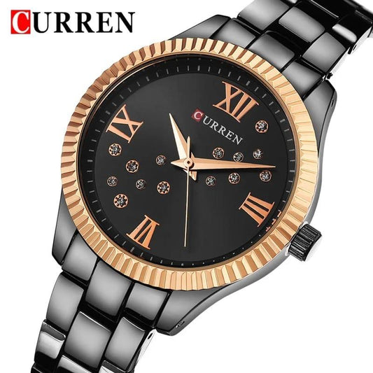 LADIES CURREN 9009 ELEGANT LUXURY WATCH