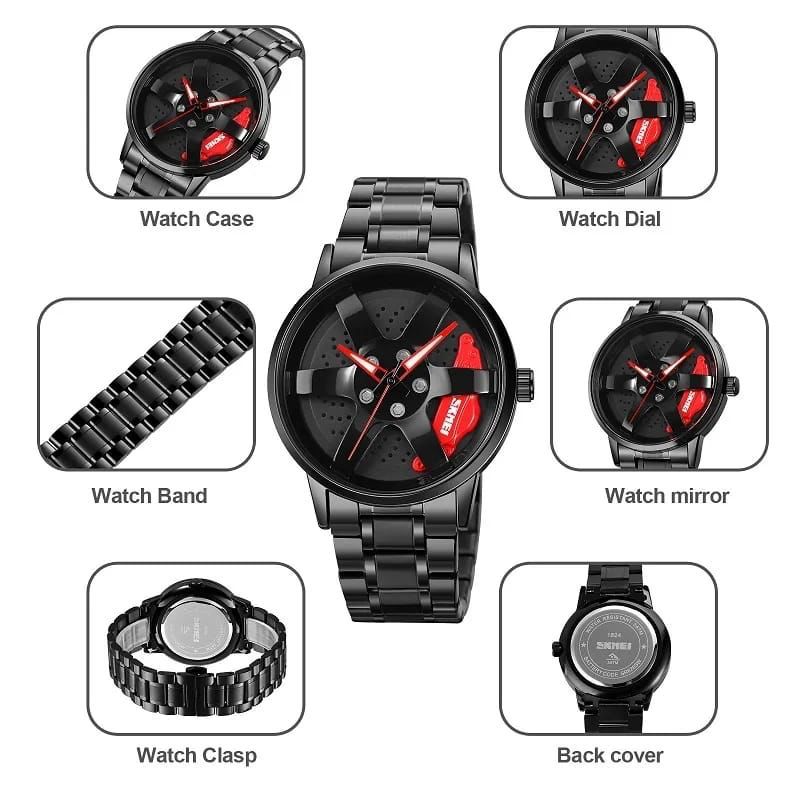 SKMEI 1787 ROLLING CAR WHEEL WATCH