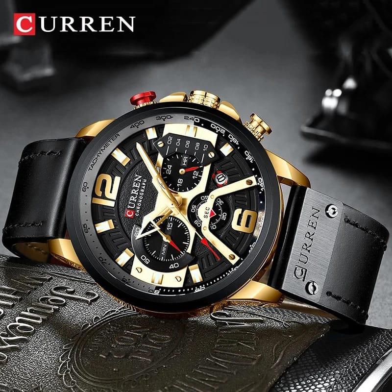CURREN  8329 CHRONOGRAPH LEATHER STRAP