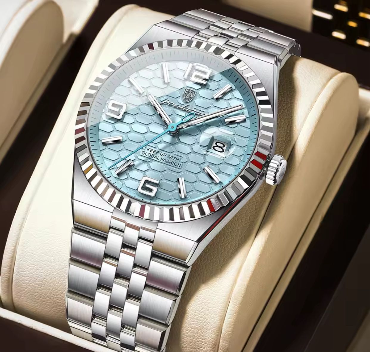 Poedagar 839 sky blue display Business watch