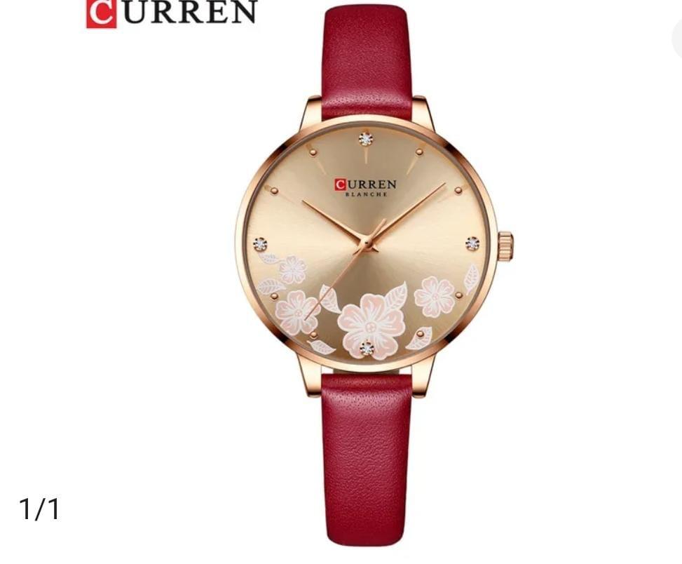 CURREN WOMEN WATCHTOP BRAND LUXURY  LEATHER STRAP 9068