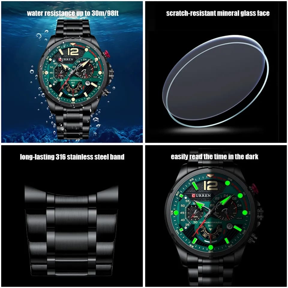 Curren 8395 new luxury  casual men's watch