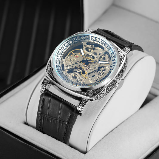 FORSINING  Artisanal Majesty: Hollowed Automatic Mechanical Timepiece Men Watch
