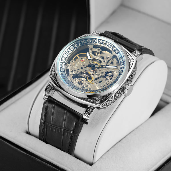 FORSINING TM403 Artisanal Majesty: Hollowed Automatic Mechanical Timepiece Men Watch