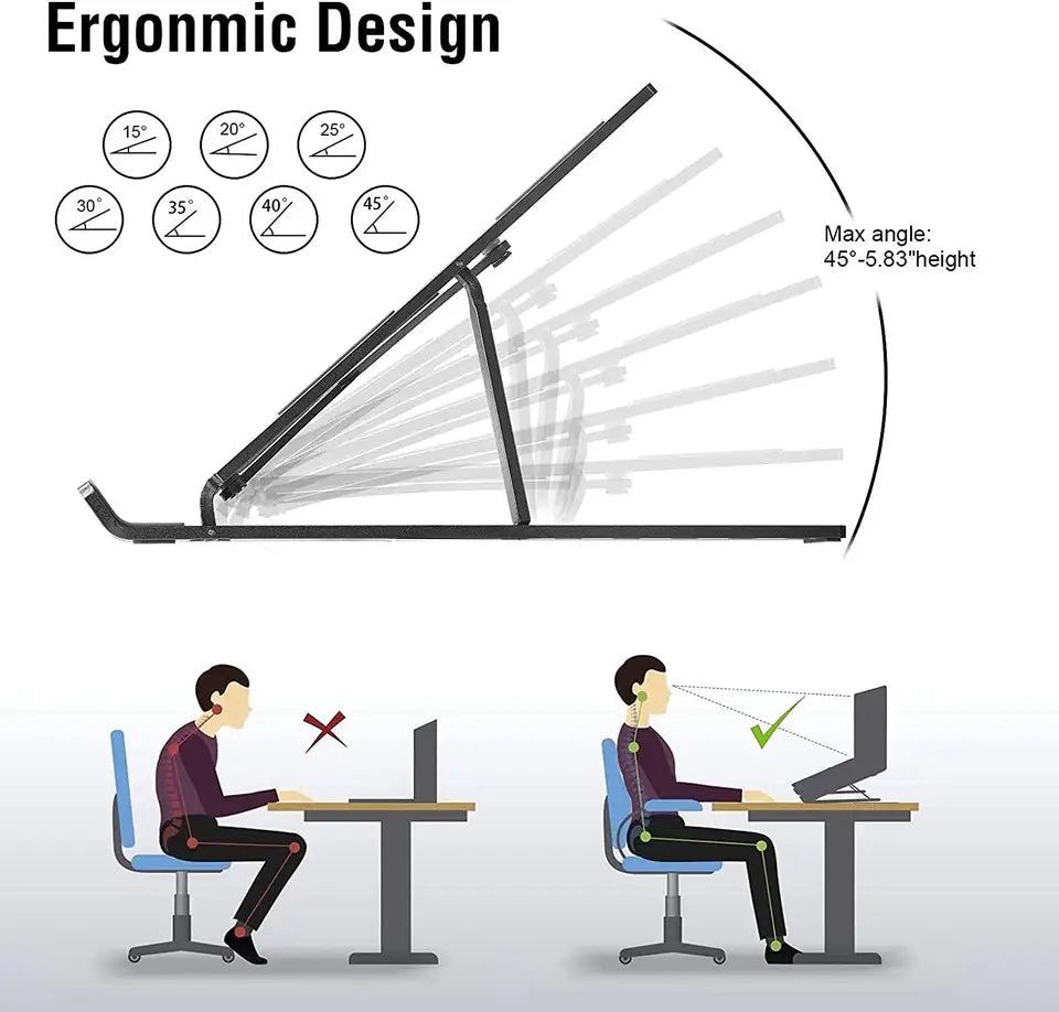 Aluminum laptop stand