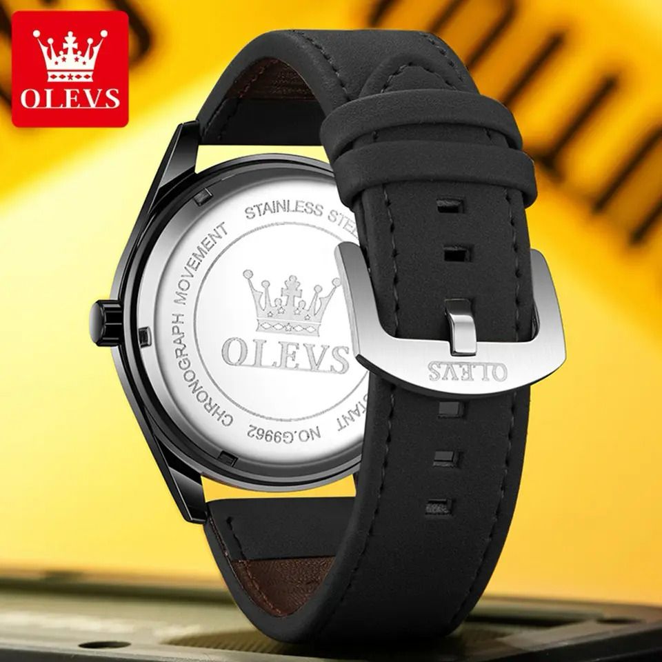 OLEVS 9962 Leather strap