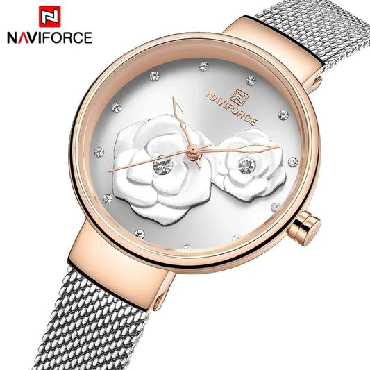 Ladies Naviforce 5013 flower watch
