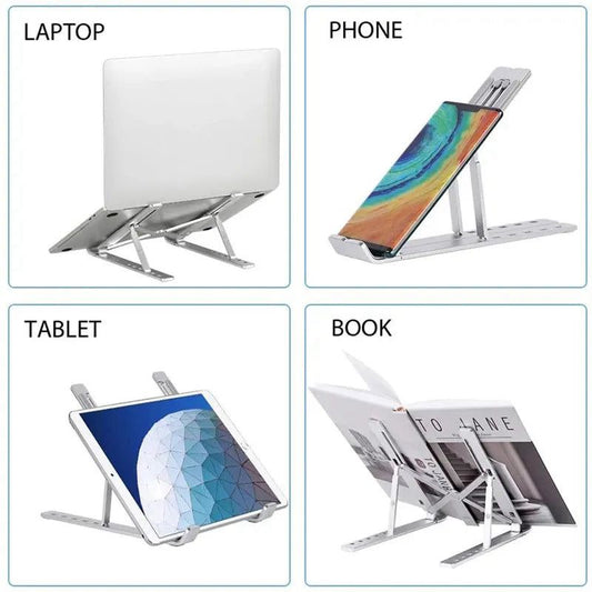 Aluminum laptop stand