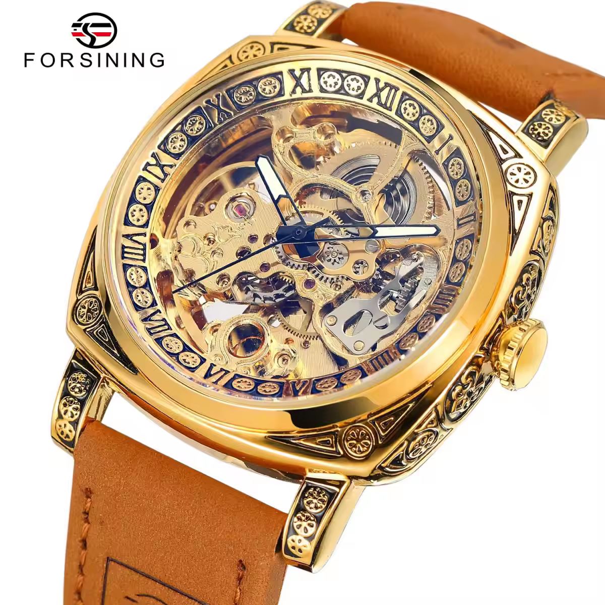 FORSINING  Artisanal Majesty: Hollowed Automatic Mechanical Timepiece Men Watch