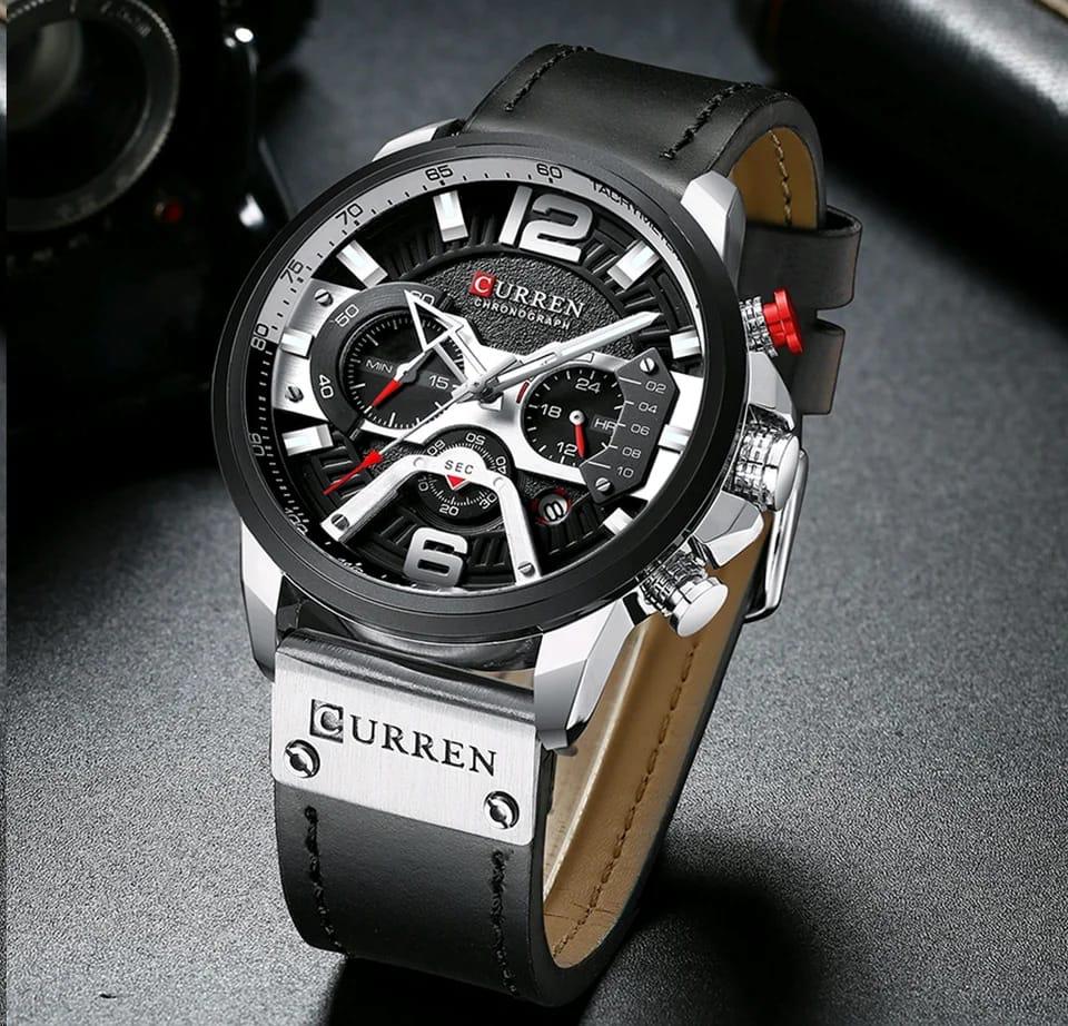 CURREN  8329 CHRONOGRAPH LEATHER STRAP
