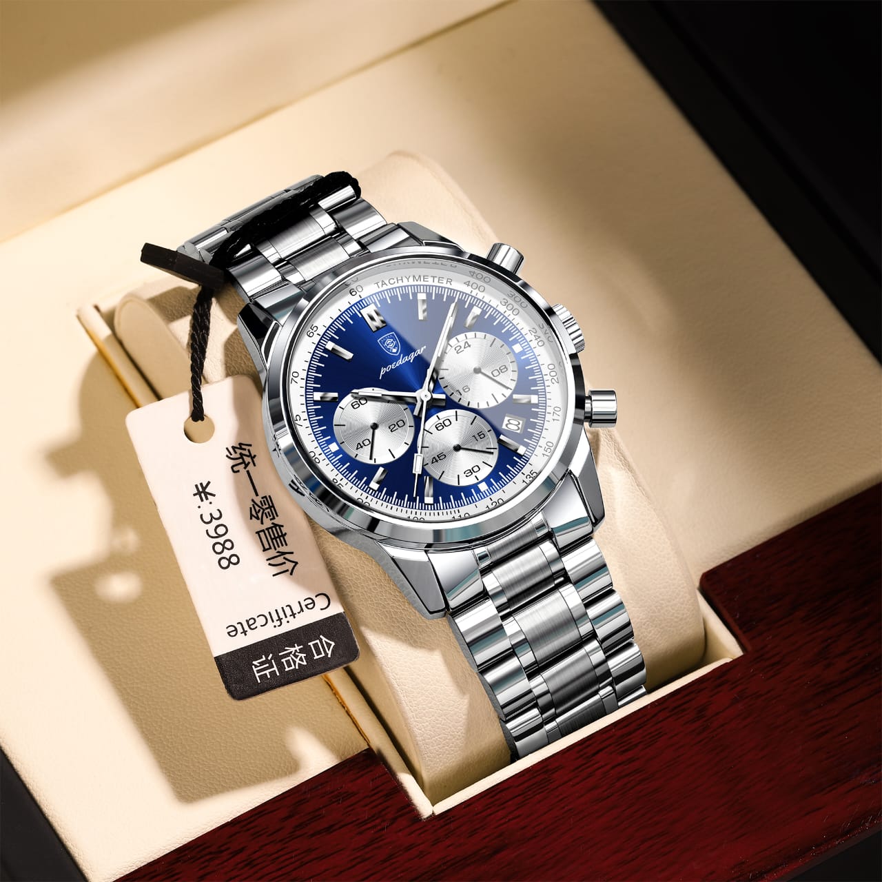 Poedagar 921 Chronograph Business watch