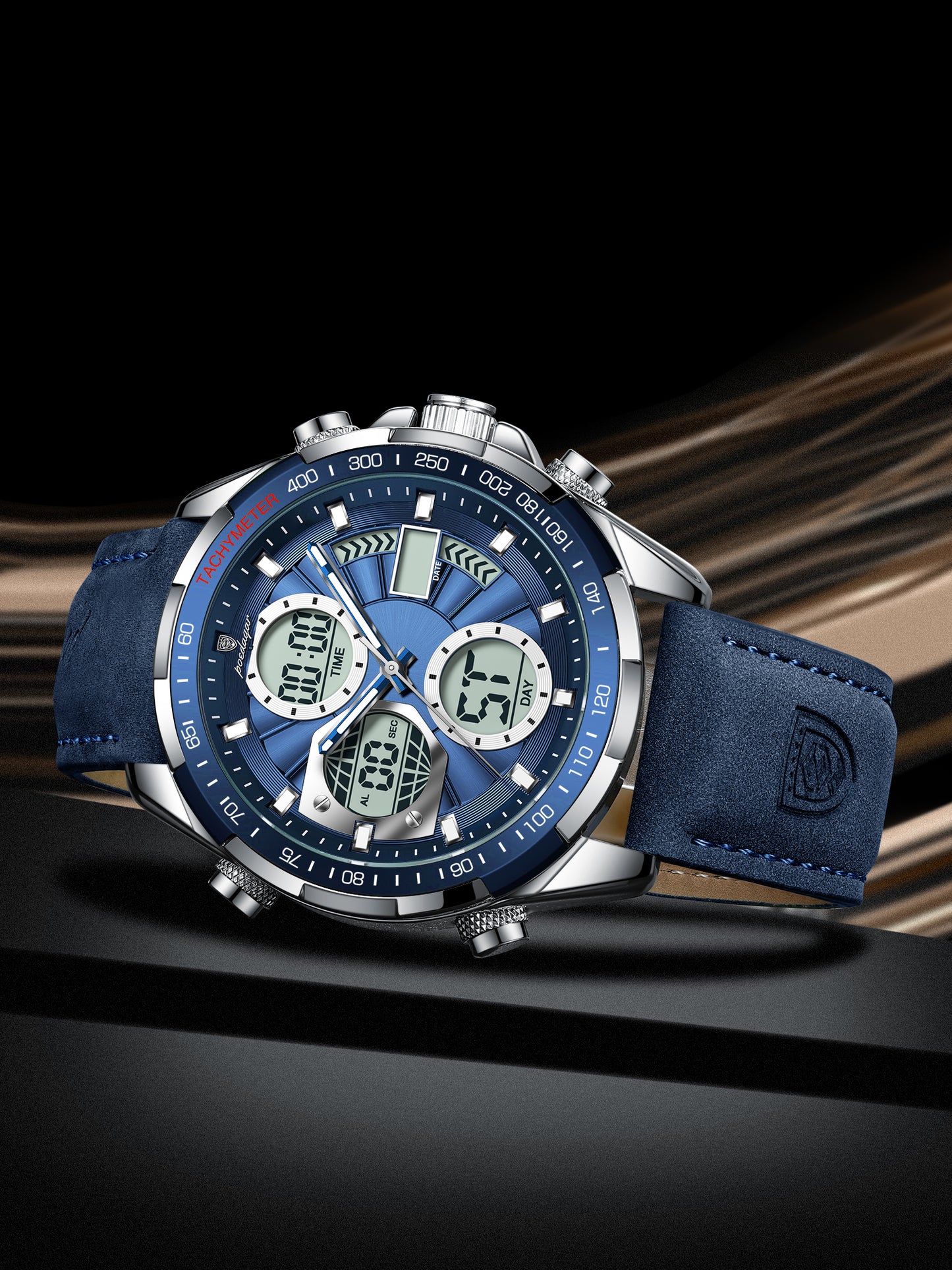 Poedagar E108 Dual time watch