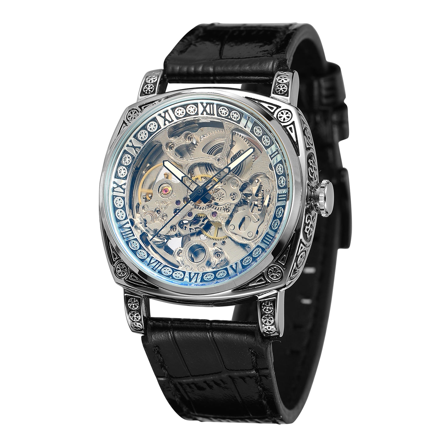 FORSINING  Artisanal Majesty: Hollowed Automatic Mechanical Timepiece Men Watch