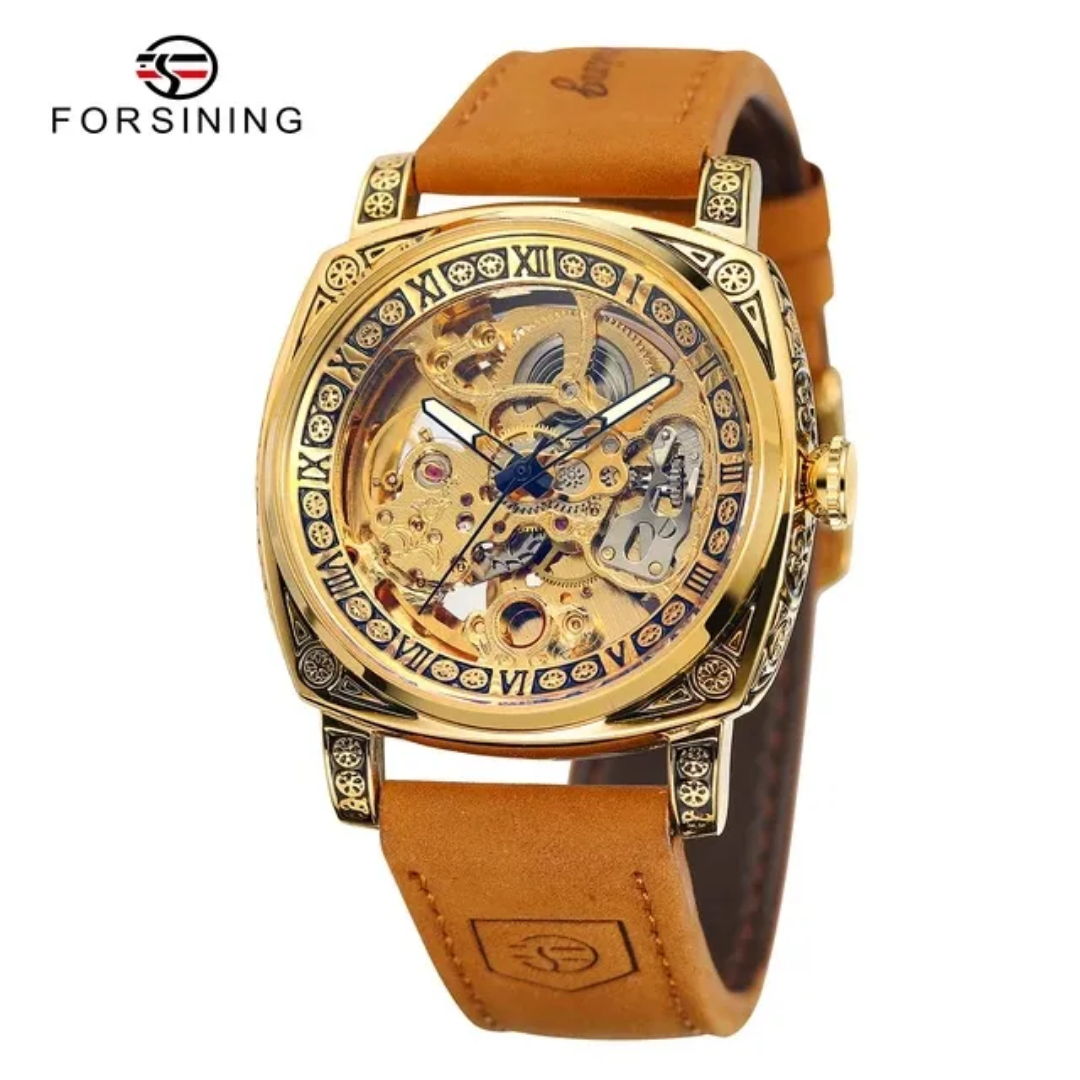 FORSINING  Artisanal Majesty: Hollowed Automatic Mechanical Timepiece Men Watch