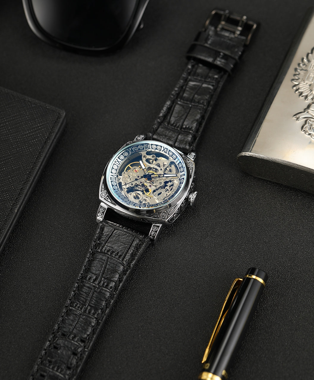 FORSINING  Artisanal Majesty: Hollowed Automatic Mechanical Timepiece Men Watch
