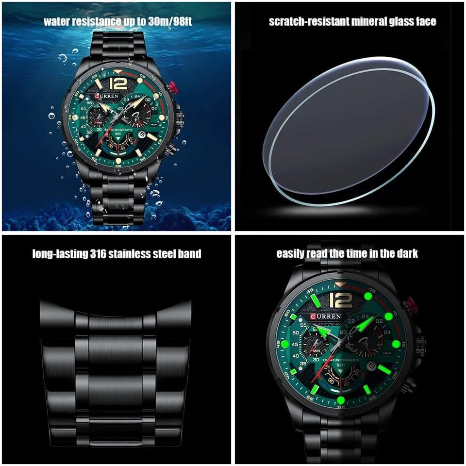 Curren 8395 new luxury  casual men's watch