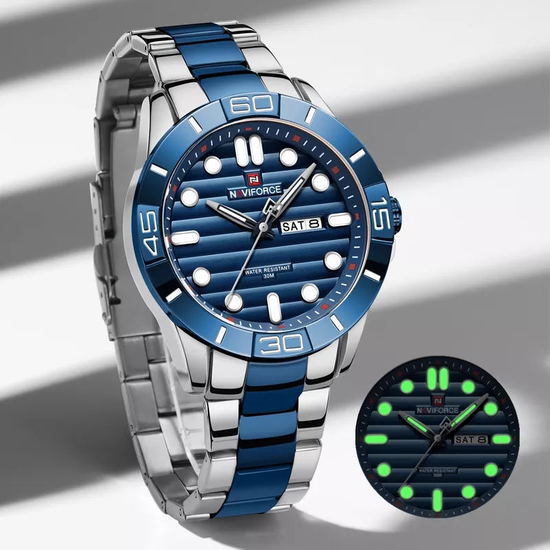 NAVIFORCE NF 9198 DAY&DATE DISPLAY QUARTZ WATCH