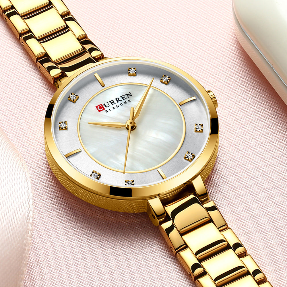 Curren Woman Watches Rose Gold Top Brand Luxury Watch Women Quartz Waterproof Women's Wristwatch Ladies Girls Watches Clock